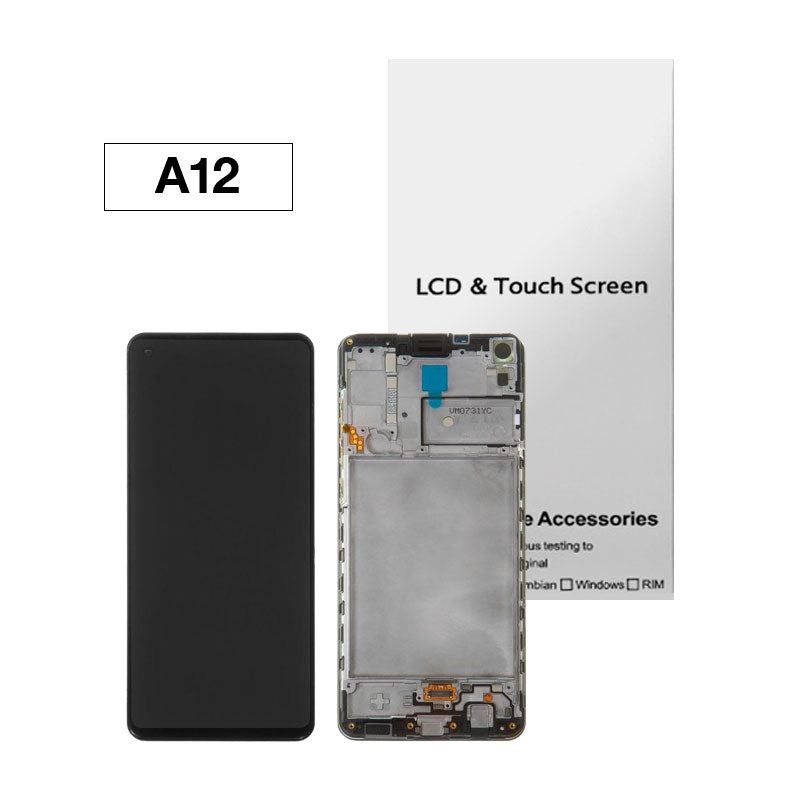 Samsung A12 OEM LCD + Frame - Farnham Road Tech Repair