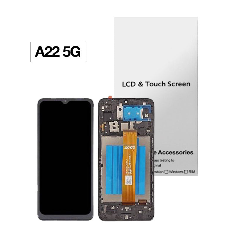 Samsung A22 5G OEM LCD + Frame - Farnham Road Tech Repair