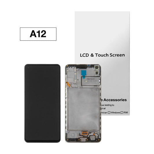 Samsung A12 OEM LCD + Frame